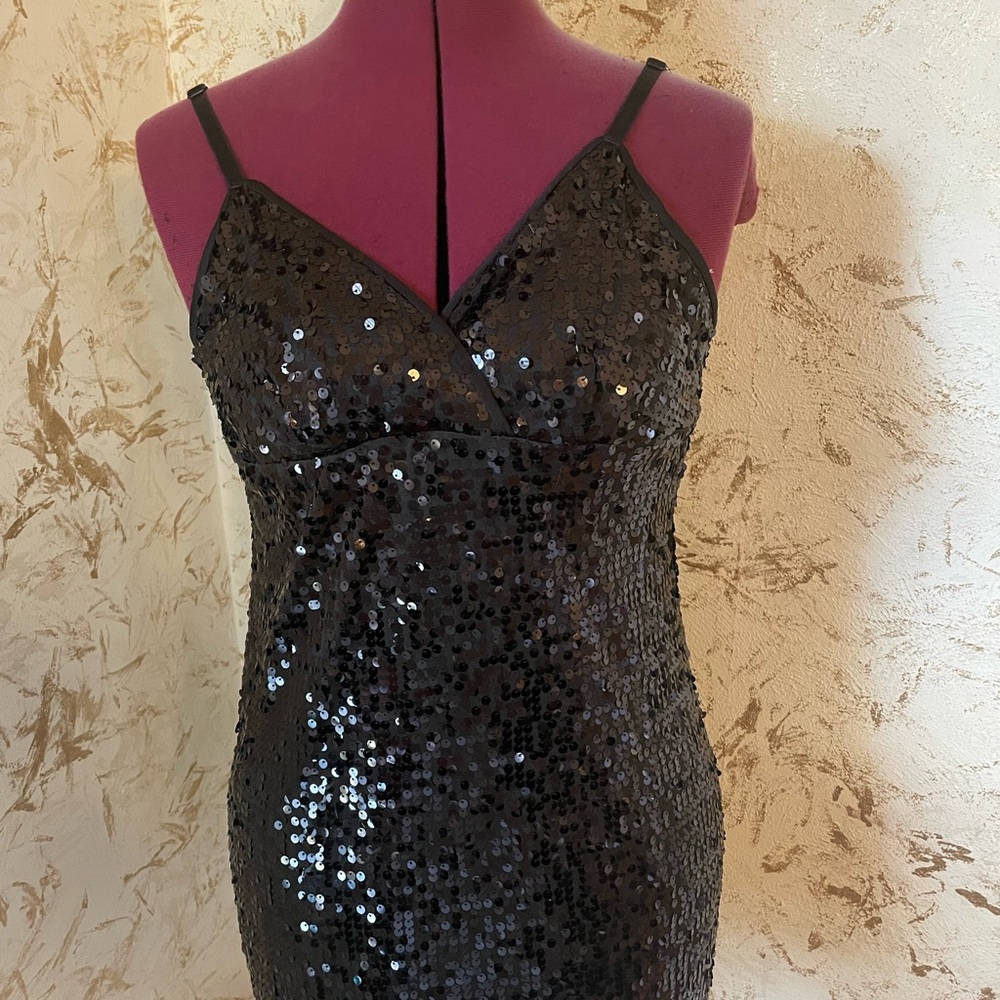 Poetry Black Sequin Dress